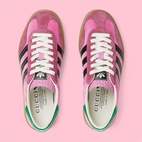 gucci adidas pink velvet